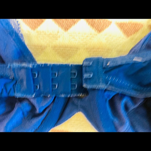 Blue Lace Unlined Bra 36B - Picture 5 of 8